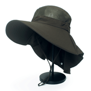 men's cotton wide brim fisherman hat, view 9 - MRSLM