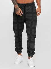 Checkered 3D Digital Print Casual Pants - MRSLM