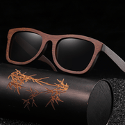 Bamboo wood retro polarized sunglasses - MRSLM