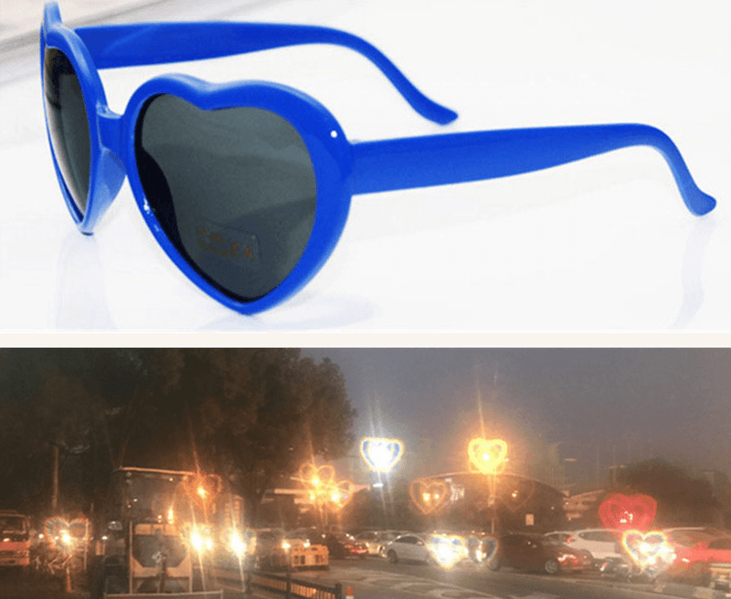 heart shaped effect glasses, view 10 - MRSLM