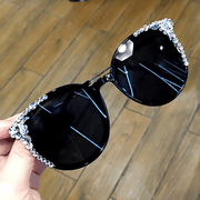 retro big frame women's sunglasses, view 2 - MRSLM