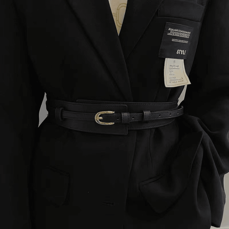 Women's Suit Dress Sweater Coat Belt