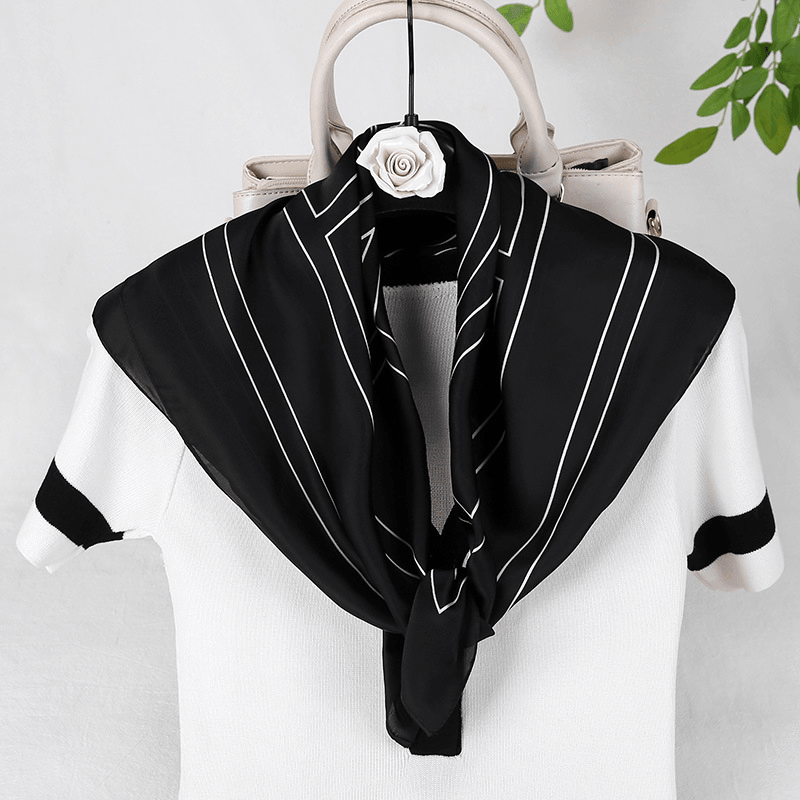 Imitation silk small square scarf - MRSLM