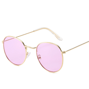 retro oval small frame sunglasses, view 9 - MRSLM