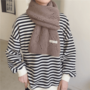 knitted hollow warm scarf, view 8 - MRSLM