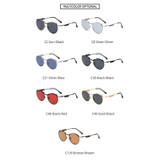 retro round polarized sunglasses, view 9 - MRSLM