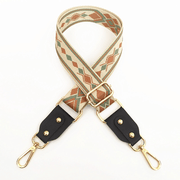 adjustable jacquard bag strap with leather, view 22 - MRSLM