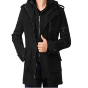 men's winter mid-length slim windbreaker, view 3 - MRSLM