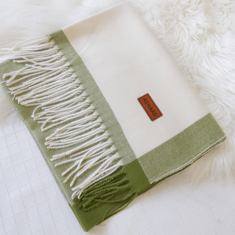 Women's warm imitation wool scarf, view 12 - MRSLM