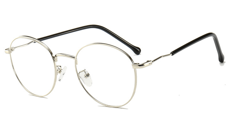 Irregular round metal frame glasses, view 3 - MRSLM
