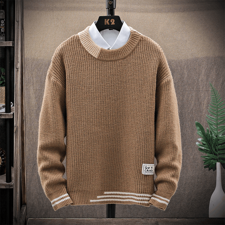 Men's Trendy Casual Long-Sleeved Sweater - MRSLM