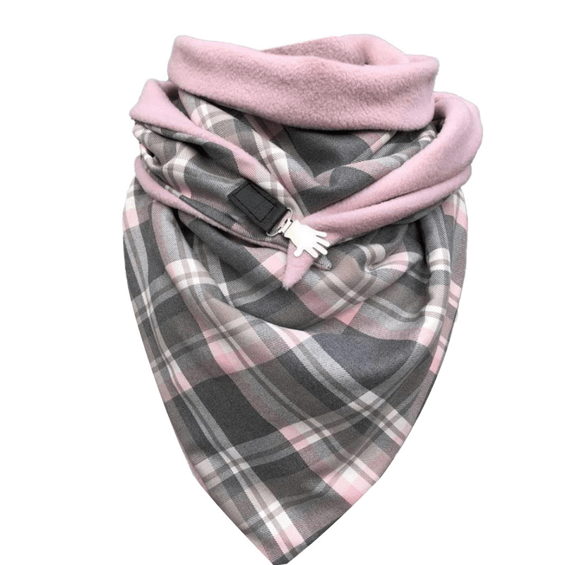 Padded warm printed shawl scarf, view 12 - MRSLM