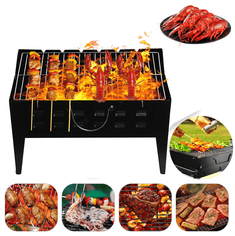 Carbon Furnace Stove Camping Picnic BBQ Grill Barbecue Food Cooking Stove - MRSLM