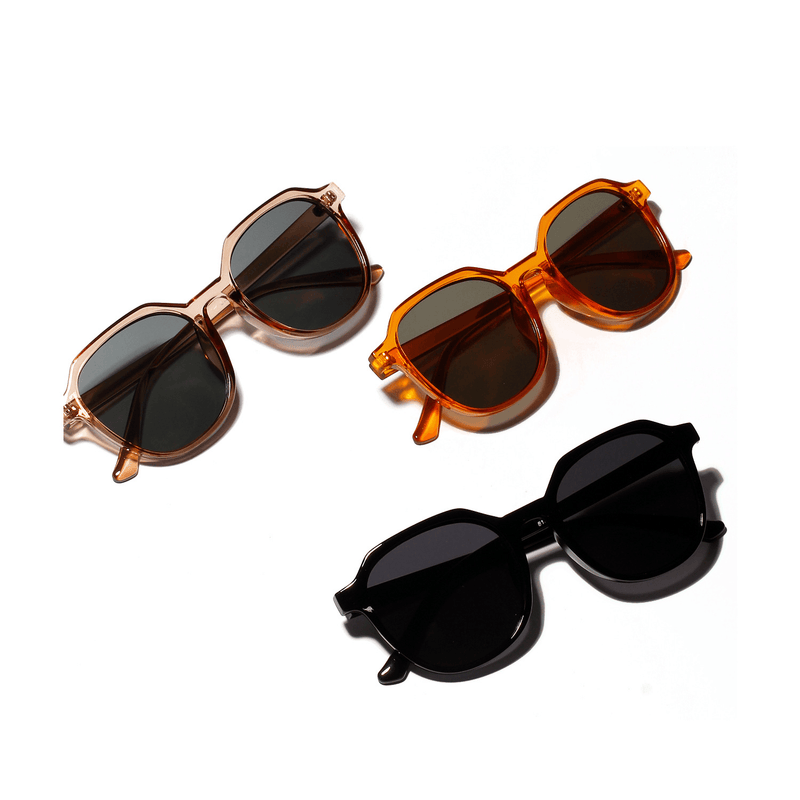 retro transparent square sunglasses, view 4 - MRSLM