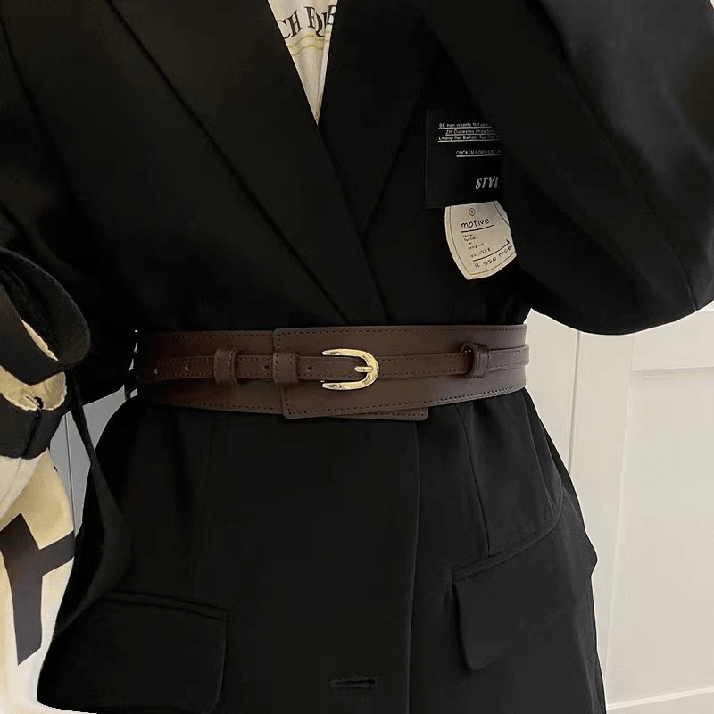 women's faux leather waist belt - MRSLM