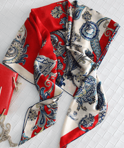 cashew vine satin square scarf, view 8 - MRSLM