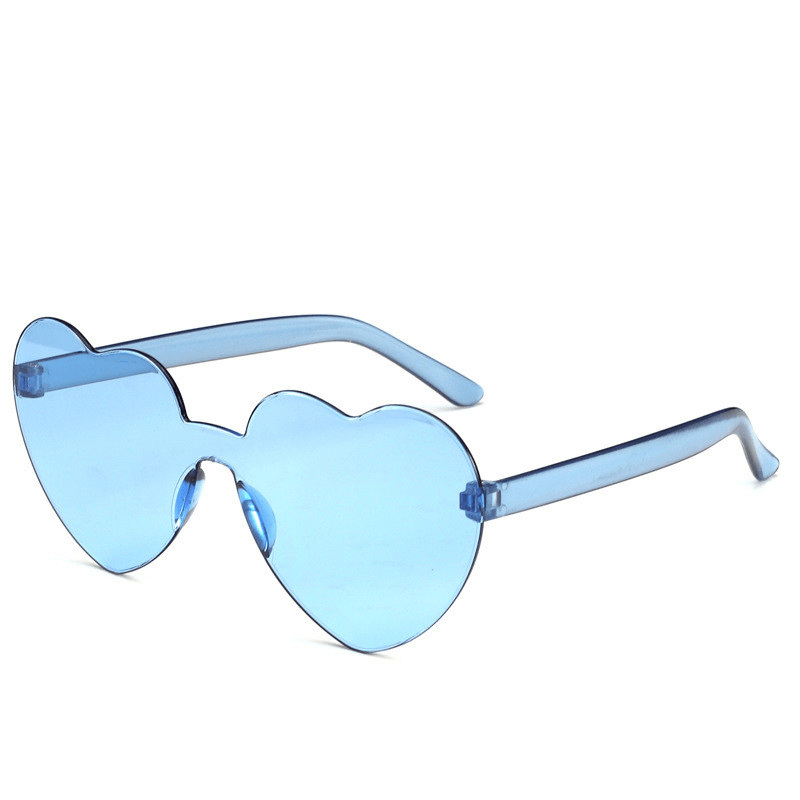 peach heart frameless sunglasses, view 4 - MRSLM