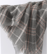 thin worsted cashmere shawl, view 4 - MRSLM