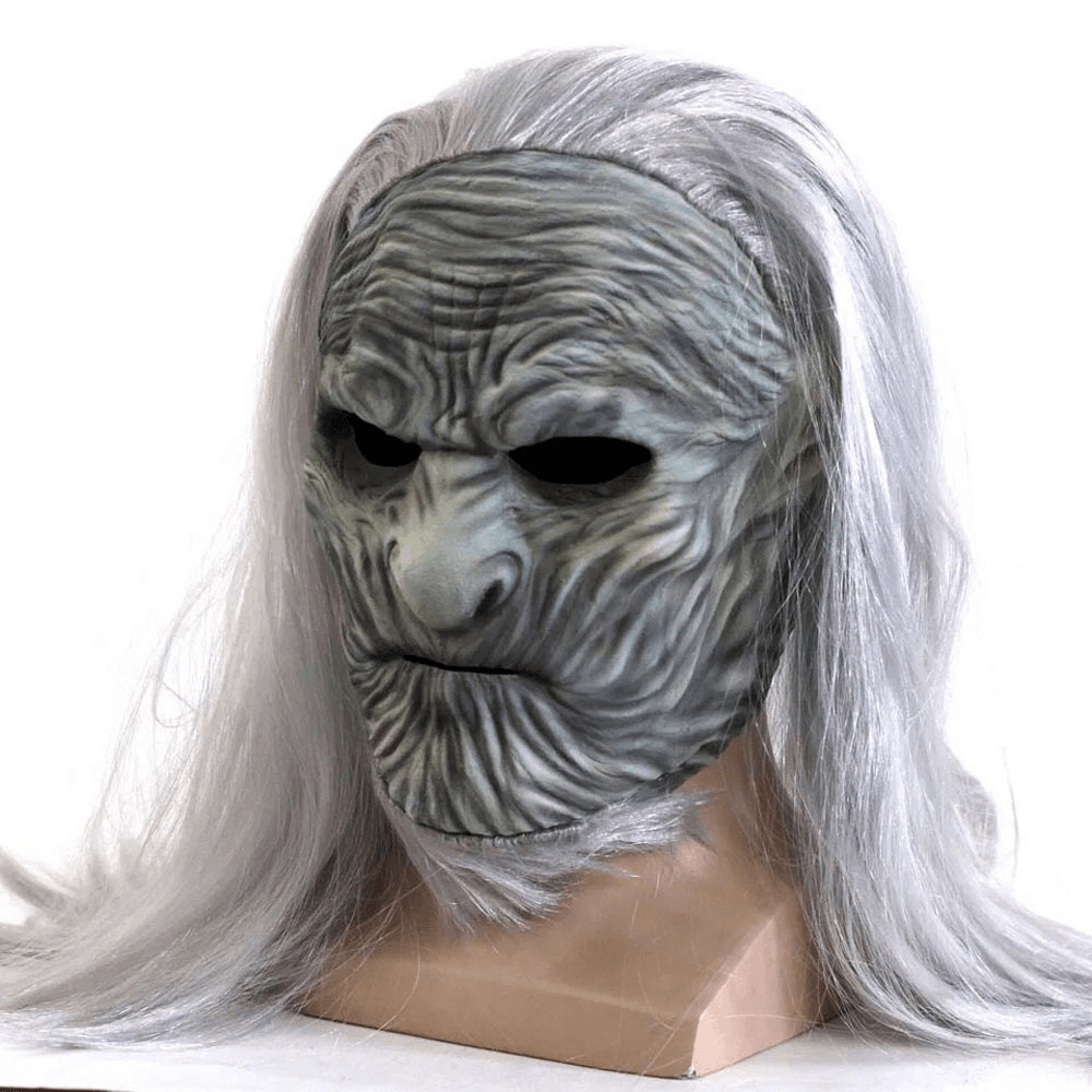 Halloween Scary Night King Zombie Latex Masks Party Costume Props Cosplay the White Walkers Mask - MRSLM