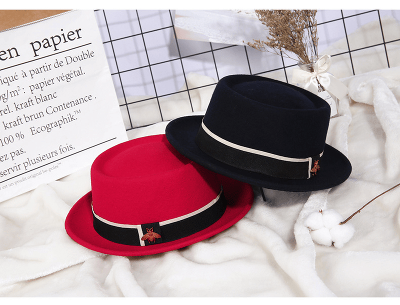 Women's wool top hat, view 2 - MRSLM