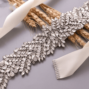 rhinestone bridal belt with bow, view 19 - MRSLM