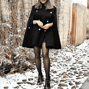 women's plaid winter shawl cloak - MRSLM