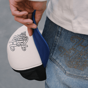 Blue and white retro cotton cap, view 3 - MRSLM