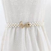 women's rhinestone pearl waist chain, view 5 - MRSLM