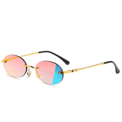 metal frameless vintage sunglasses - MRSLM