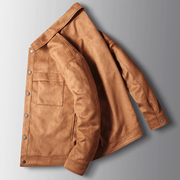 men's loose suede-look jacket, view 5 - MRSLM