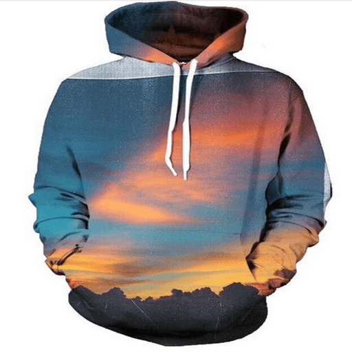 Galaxy Starry Sky 3D Printed Pullover Hoodie - MRSLM