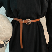 women's thin dress belt with pin buckle - MRSLM