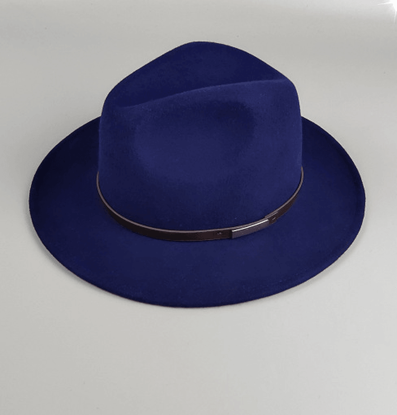 wool felt jazz hat, view 3 - MRSLM
