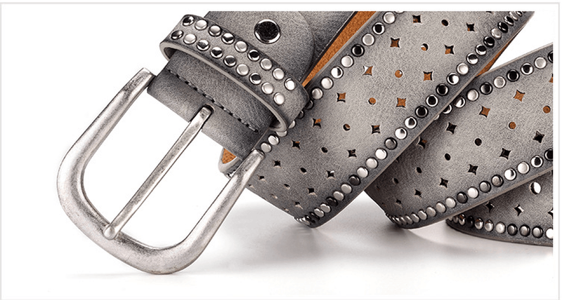 Women's rhinestone rivet belt, view 14 - MRSLM