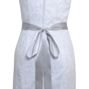 Bridal rhinestone wide belt, view 3 - MRSLM