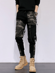 slim camouflage stitching overalls, view 4 - MRSLM
