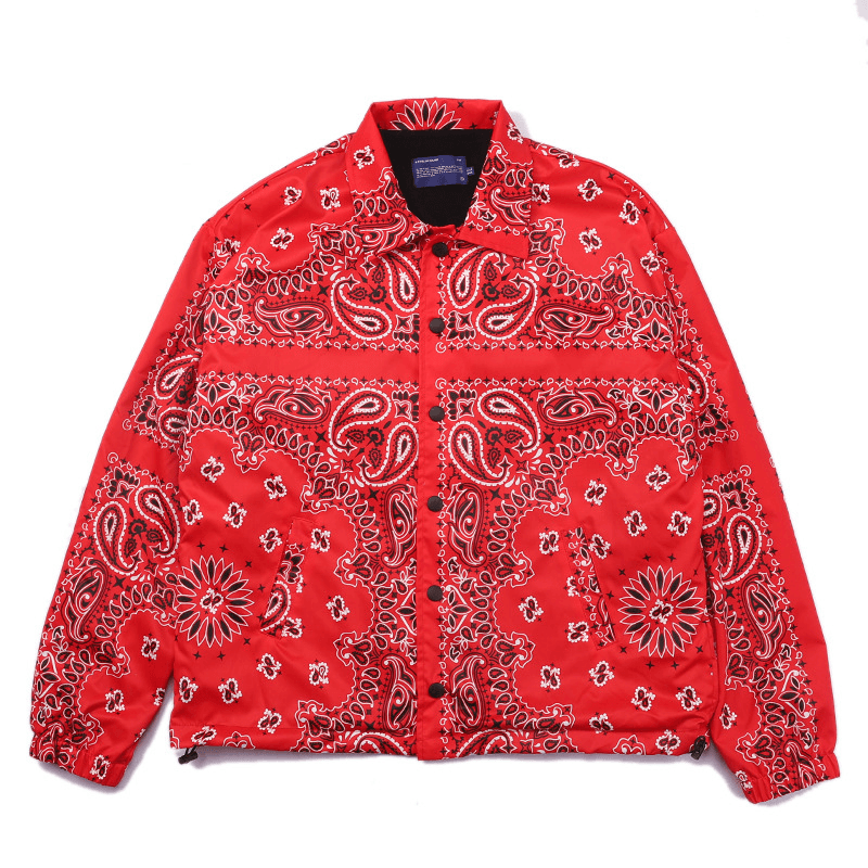 men's vintage floral lapel jacket, view 8 - MRSLM
