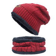 Knitted wool hat and scarf set, view 19 - MRSLM