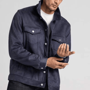 men's suede workwear jacket, view 3 - MRSLM