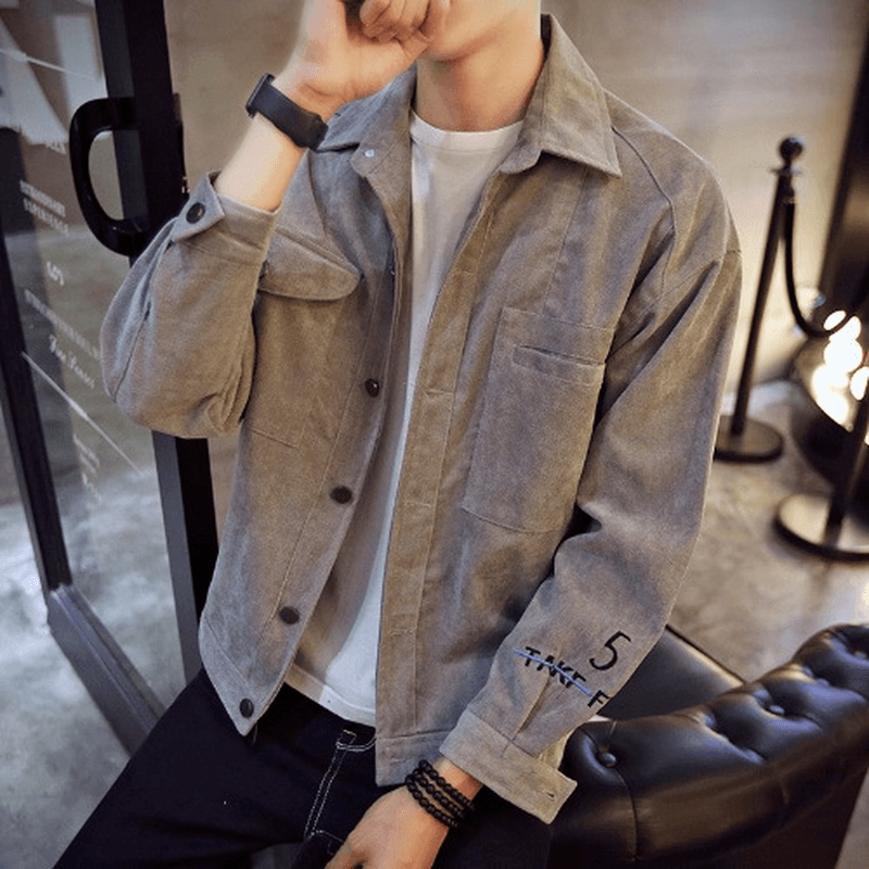 Men's slim spring and autumn coat jacket, view 5 - MRSLM