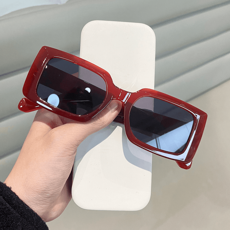 Tan Sunglasses Net Red Plain Face Versatile Glasses Male - MRSLM