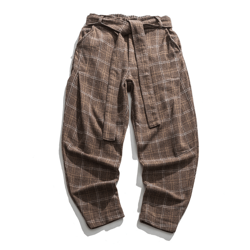 cotton blend harem pants, view 4 - MRSLM