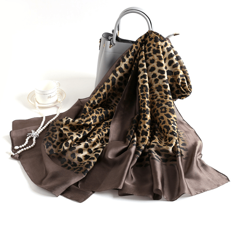 women's four seasons faux silk satin scarf, view 9 - MRSLM