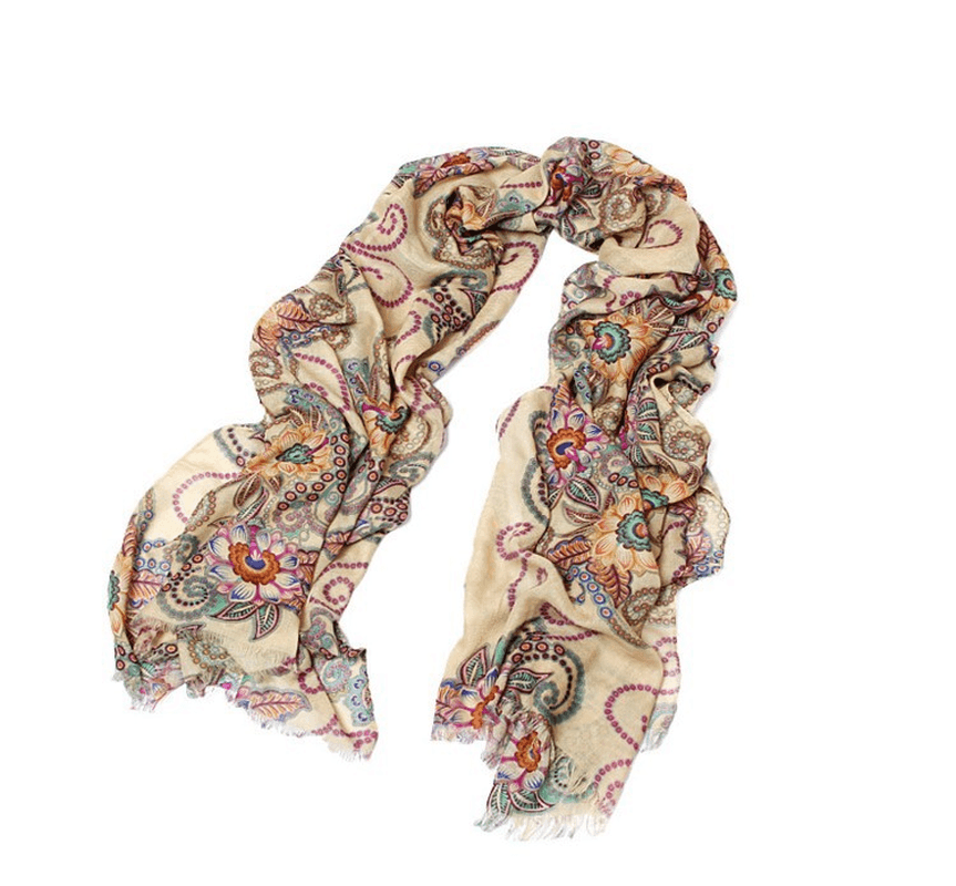 Retro Totem Ethnic Chili Fashion Scarf