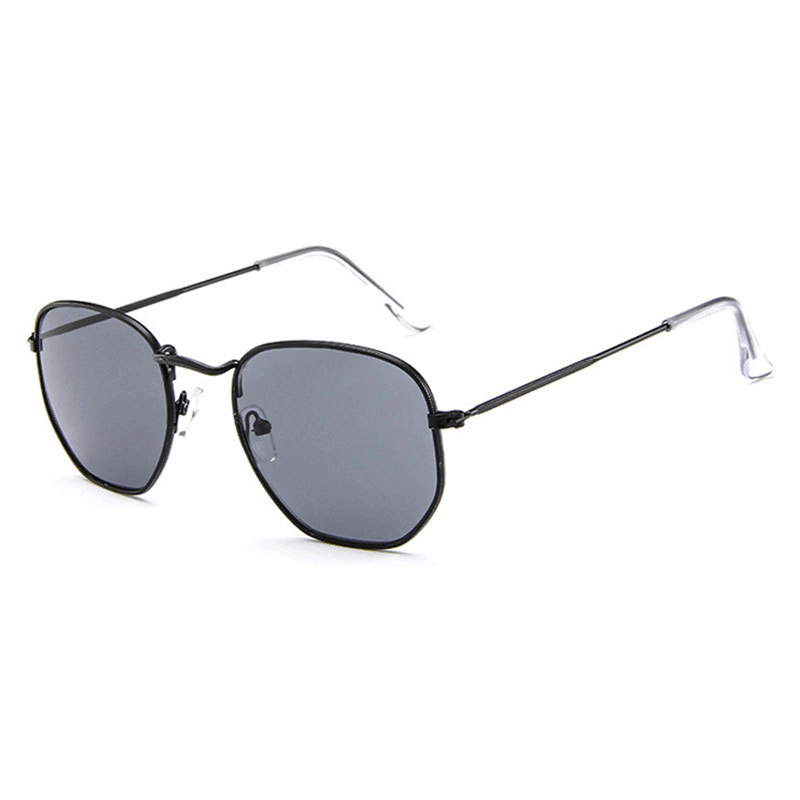 Polygonal Colorful Metal Square Sunglasses