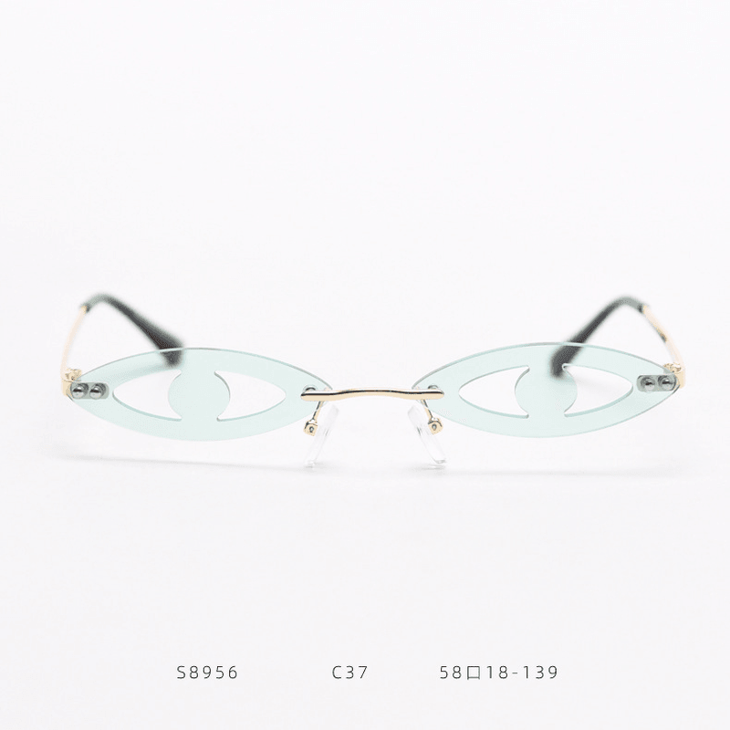 funny eye shape party sunglasses, view 3 - MRSLM