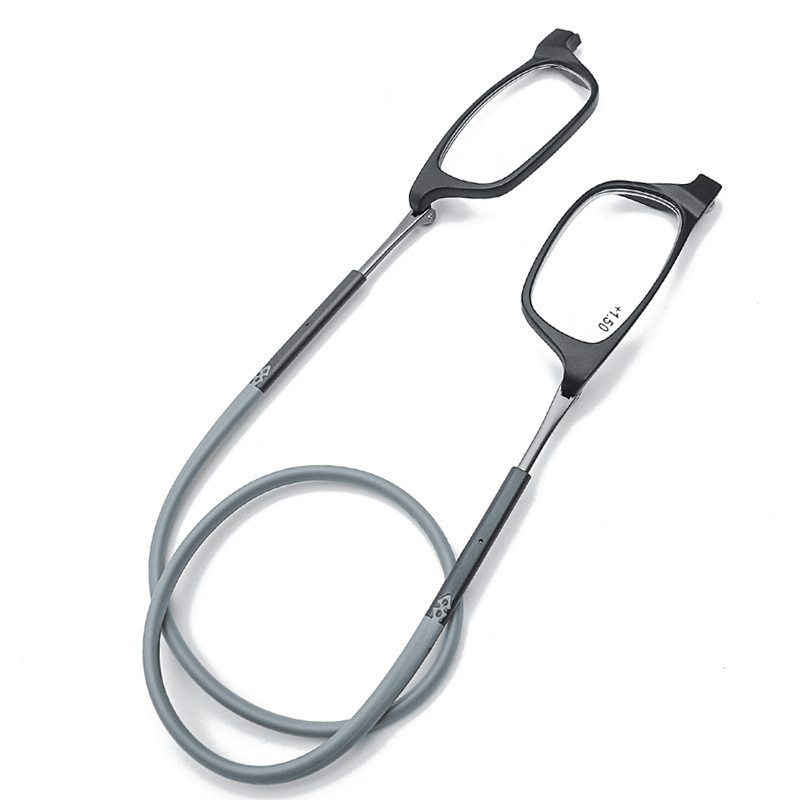 magnetic hanging neck reading glasses, view 2 - MRSLM