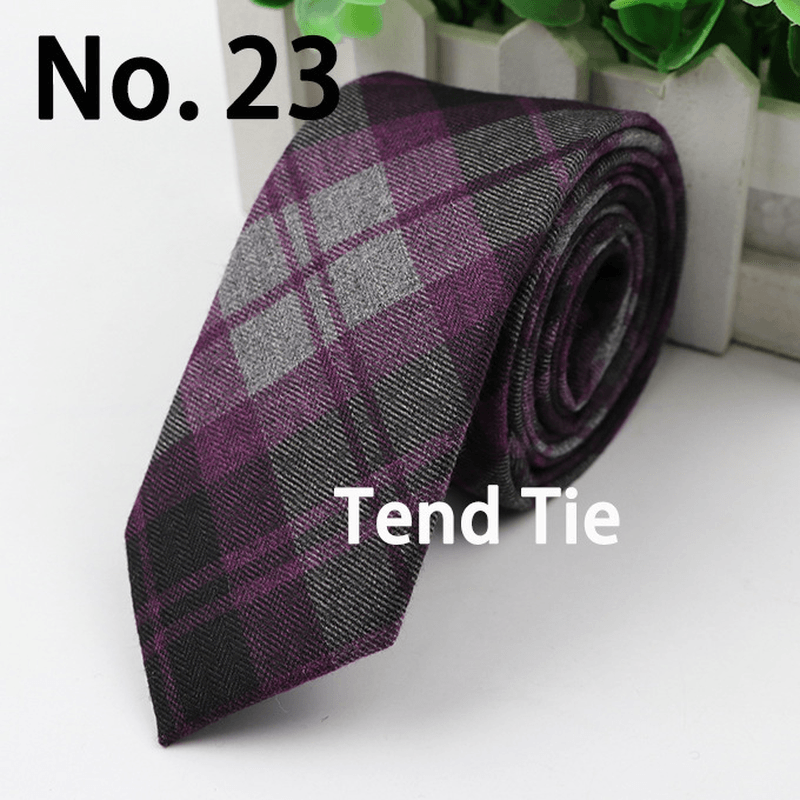 men's ultra-narrow wool tie, view 24 - MRSLM
