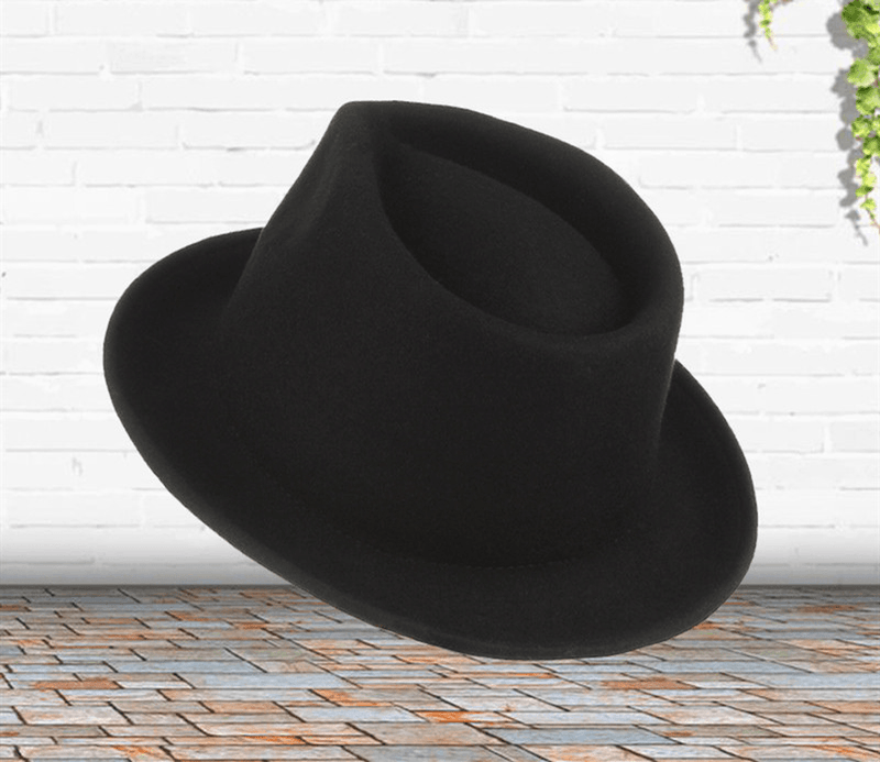 Men's wool curled jazz top hat, view 4 - MRSLM
