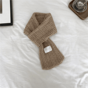 pure color knitted warm scarf, view 9 - MRSLM